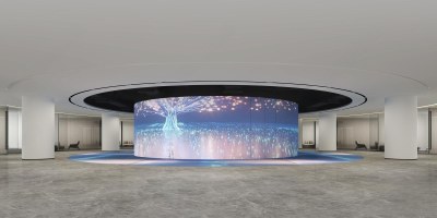 现代产品展厅3D模型下载
